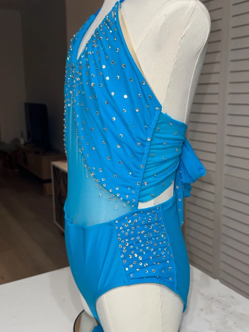 Semi Custom Kandi Kouture Blue Leotard Size TS